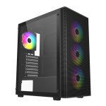 Fsp M220 Black Atx Mid-tower Tempered Glass Argb Gaming Chassis