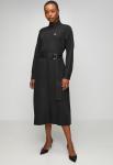 Polo Womens Mairi Tencel Long Sleeve Shirt Dress In Black - Black 42