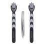 . Gillette MACH3 Compatible Razor HANDLE-2 Pcs & Tweezer