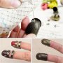 2pcs Vintage Bronze Thimbles For Sewing & Embroidery - Adjustable Non-Slip Finger Protectors For Quilting & Crafts