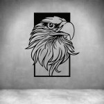 Fierce Eagle - Grey L 850 X H 1000MM
