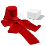 Mayreel 2 Inch Red Velvet Ribbon Hand Torn Crimson Silk Frayed Edge For Christmas Gift Wrapping Bridal Bouquets Invitations Wedd