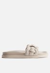 Intertwined-strap Sandals - Light Greige