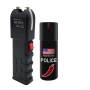 928 Type Self Defense Stun Gun/torchlight With 1X110ML Pepper Spray