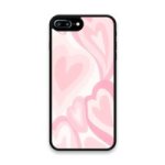 Custom Printed Tpu Cases - Apple Iphone 7 Plus Apple Iphone 8 Plus & 39 Pink Hearts& 39 By