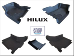 Toyota Hilux Rubber Moulded Mat Set Single Double Or Extended Cab 2005-2026 Heavy Duty