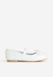 Glittery Ballet Pumps - White