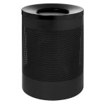 Special Steel Litter Bin – Wide – Perforated – Stainless Steel – 631BL