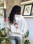 Betty Boop Summer Hoodie - White - Medium