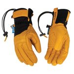 Kinco 9088HKP-L Hydroflector Skyliner Thermal Lined Water-resistant Premium Grain Buffalo Ski Glove With Pull-strap Neoprene Cuf