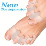 2PCS New Toe Separators For All Toes Soft Toe Cushion Pads One-size Toe Spacers For Women & Men