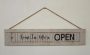 Open / Close Wooden Shutter Sign