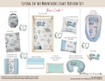 Cot Duvet Bedding Flying In The Mountains Light Version Set