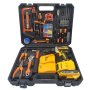 20V Lithium Ion Cordless Hammer Drill With 49PCS Tools