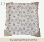 Playmat Boho Rainbow Blue Grey Beige Rainbow