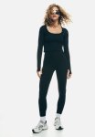Cropped Jersey Top - Black