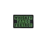 Whiskey Tango Foxtrot Pvc Patch - Od 2" X 3