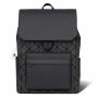 Stylish Black Laptop Backpack With Reflective Design For Men & Women