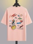 Cartoon Style Spaceman Print Men's Short Sleeve T-shirts Comfy Casual Breathable Tops For Men's Fitness Training Jogging Men's C
