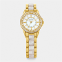 Ladies Rose & White Tone Bracelet Watch