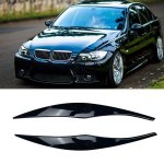 For Bmw 3 Series E90 E91 320I 325I 328I 330I Sedan Touring Car Headlight Eyebrow Eyelid Trim Eyebrows Eyelids Lids 2005-2012 Car