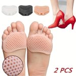 2PCS Honeycomb Forefoot Cushions Soft Gel Ball Of Foot Pads Non-slip Breathable Shoe Inserts 8.0CM Length Comfort Insoles For Hi