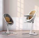 Mima Moon High Chair White - White Latte New