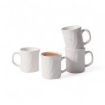 Opal Glass 4 Piece 295ML Mug Set White