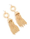 Goldair Gold Tassel Drop Earrings