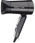 Sokany Foldable MINI Hair Dryer Black- Compact Lightweight 1000W Power Rated 2 X Speed Settings Styling Nozzle Attachment Foldable Handle Colour Black Retail Box