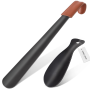 - Shoe Horn Long Handled Metal Shoehorn Set For Home And Travel Use