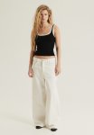 Rib-knit Vest Top - Black