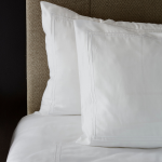 400 Thread Count Sateen Egyptian Cotton Two Line Satin Stitch DUVET COVER SET - White - Queen 230 X 200CM