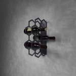 Small Wine Display Wall Mounted - Matt Black