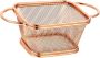 1 Piece Rose Gold Stainless Steel Frying Strainer