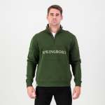 Word Quarter Zip Sweat-military Olive - 3XL