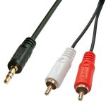 Lindy 2M 1 X 3.5MM Stereo M To 2 X Rca M 35681