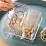30pcs Clear Resealable Jewelry Bags - Self-Sealing Anti-Aging Zipper Pouches For Earrings Rings Necklaces & Bracelets Storage
