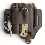 1PC Multitool Sheath Genuine Leather Waist Bag Fanny Bag For Work And Daily Use Gifts For Men Secure And Convenient Tool Holder