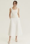Rib-knit Vest Top - White