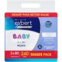 Clicks Expert Baby Wipes 240s