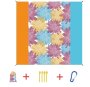 Water Resistant Picnic And Beach Throw/mat 210 200CM - Colourful Sunflower Mandala