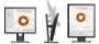 Dell P1917S 19 Monitor Black 1280 X 1024 Display Resolution HD LED Display USB Type-b