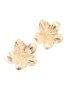 Goldair Gold Textured Flower Stud Earrings