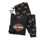Women’s Bar & Shield Long Sleeve Pajama Set – Harley Black