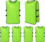 6 Pack Training Vests Adults Team Practice Jersey Sports Pinnies