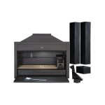 1200 Super Deluxe Built-in Braai Includes 2.4M Flue Slip-on Base And Rotating Cowl - Save