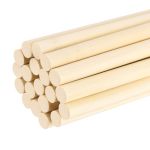 Meccanixity Wooden Dowel Rods 3 8 X 8 Inch Round Dowel Rod Wood Sticks Bamboo Stick For Arts Crafts Photo Booth Props Diy Buildi
