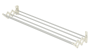 120CM Aluminium Sturdy Extending Wall Clothes Dryer - Soffietto