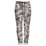 Jungle Toile Print Pants - Navy S m